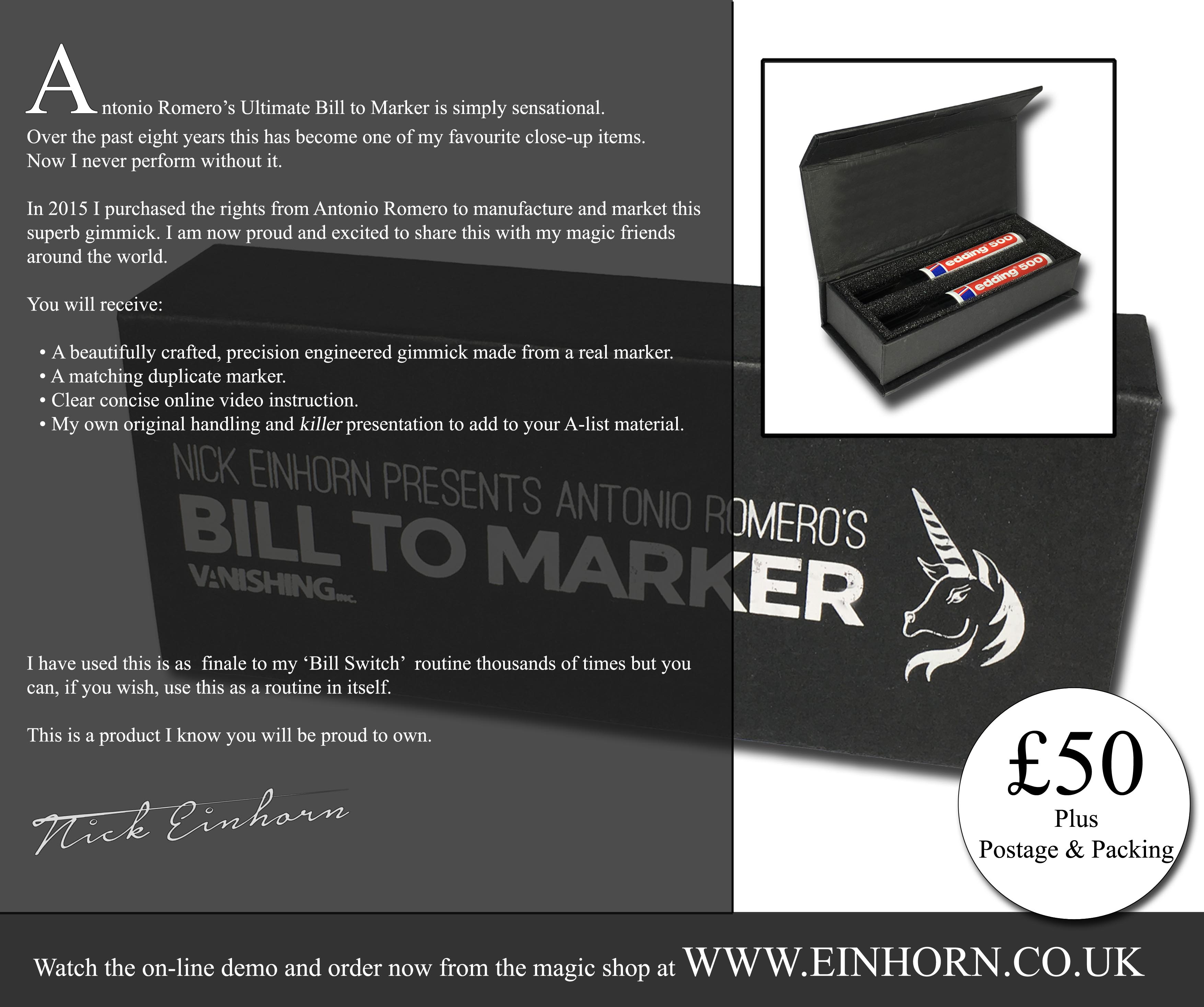 Bill To Marker Ad